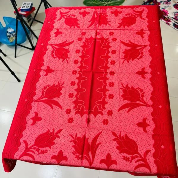 Royal Tulip Desing Tea Table Cover 45/30 Inch (Colour-Meroon)