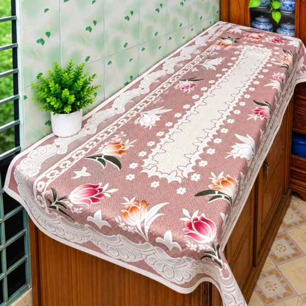 Tulip Desing Waredrobe  Cover 72/30 Inch(Colour – Brown)