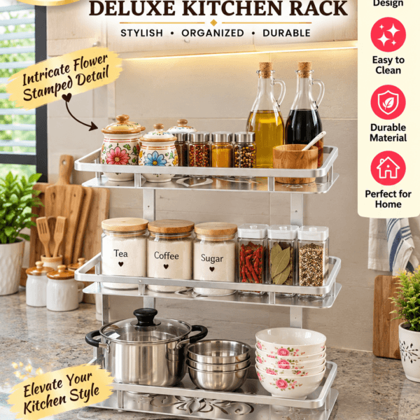 3 Layer Aluminium Kitchen  Spice Rack