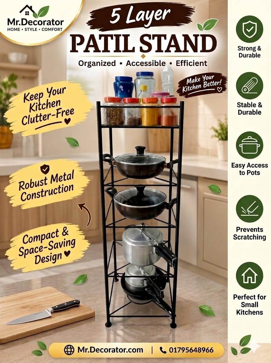 image_2caf8124 5 Layer Patil Stand For Kitchen Storage - Image 1